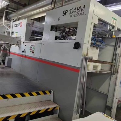 kupować BOBST AUTOPLATINE SP 104 BM H Automatyczna maszyna do cięcia i stemplowania folii z hologramem online manufacture